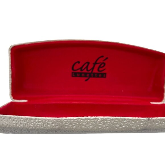 Cafe Lunettes 135 Half-Rim Cafe 3199 Metal Eyeglasses Frame with Cut-Outs - Picture 14 of 16